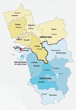 Map of Goa